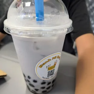August 17, 2024; Taro Milk Tea ($5).