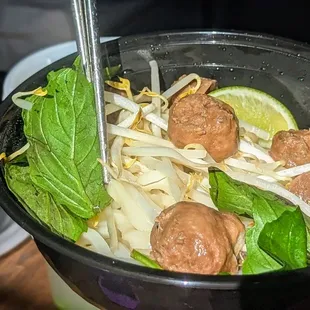 October 13, 2024; Beef Ball Pho ($13.25).