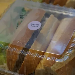 Shredded chicken ga banh mi