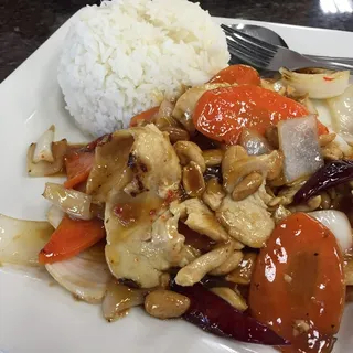 57. Kung Pao Chicken with Steamed Rice