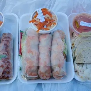 Nêm Nướng Cuốn, Tôm Cuốn, Bánh Cuốn Cha Lua
