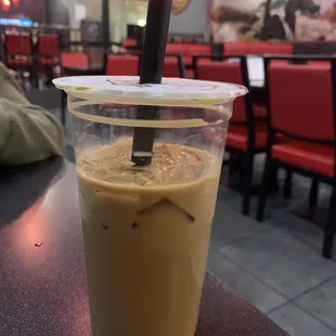 Vietnamese Ice Coffee with boba