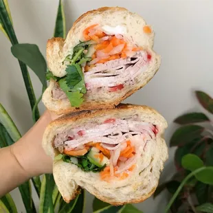 No. 3 Bánh Mì w/ pork, Vietnamese ham, &amp; pâté