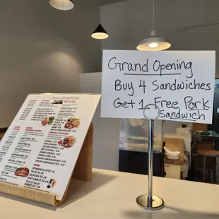 Grand opening order still valid as of September 2023!