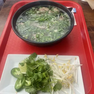 Combo Pho (Meatball and Brisket)