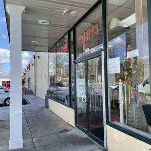 Entrance to the store
