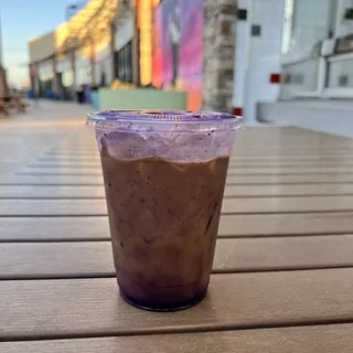 Vietnamese Ube Iced Coffee