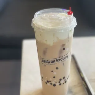 3.Milk Tea cheese foam