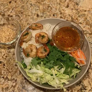 Vermicelli Noodle Bowl with Shrimp