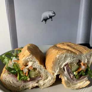 House Special Banh Mi and Pink Floyd pig