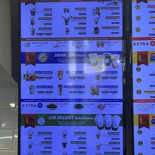 Menu as of 8/25/22