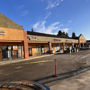 Parking lot is being worked on so there are only a couple spaces open on 10/16/23.