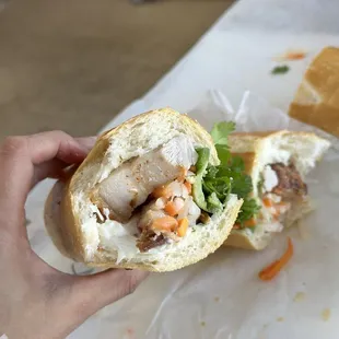 Crispy pork Banh Mi (definitely recommended)