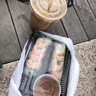 Coffee and Summer Rolls - 2 rolls
