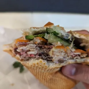 Mid-bite cross section