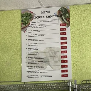 Menu !!