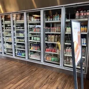 a refrigerated refrigerator in a store