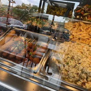 a variety of food items