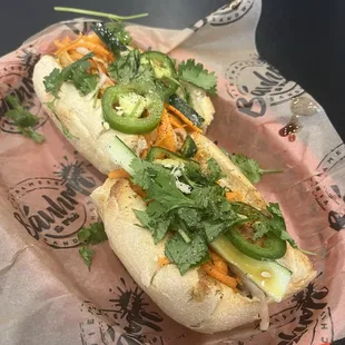 Lemongrass Chicken banh mi