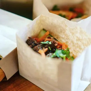 a sandwich and a salad