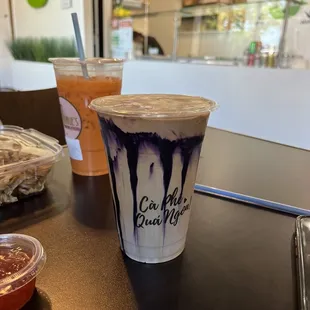 Ube Iced Coffee