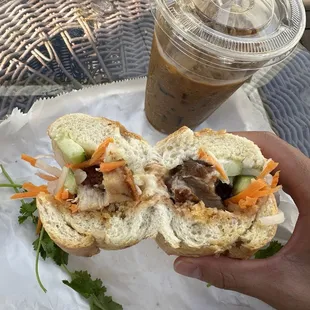 Cross section of banh mi