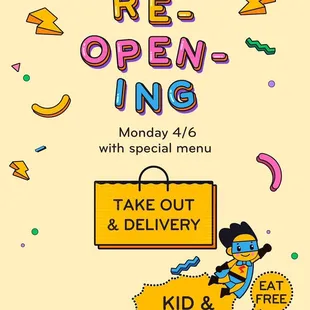 Thank you everyone for patiently waiting for us to open. We are decided to reopen this coming Monday. Which is 4/6. See you guys soon.