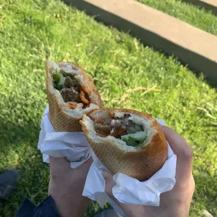 Beef Banh Mi Pork Banh Mi
