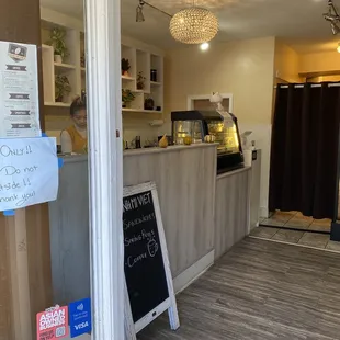 This is the inside, small and super clean.