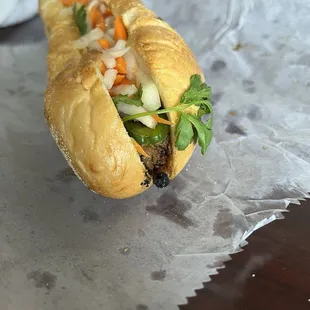 Grilled Pork Hoagie banh mi