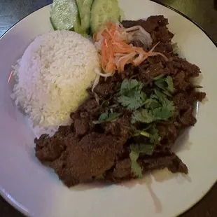 Bulgogi...asked for no spice but came out spicy!