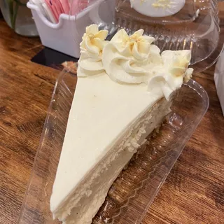 Slice of Eggnog Cheesecake