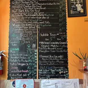 Menu as of May 31, 2022