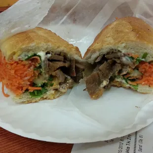 Get the grilled pork banh mi. Period.