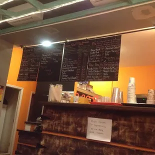 Order board $10 min for card.