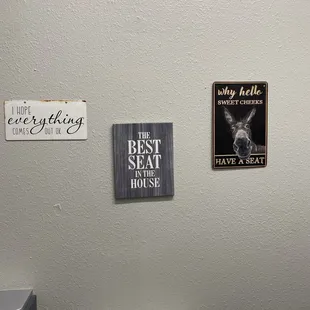 All of these are behind the toilet.  No idea what the men&apos;s bathroom has in it!