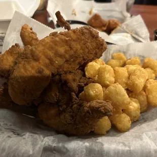 Chicken Tenders and Tater Tots