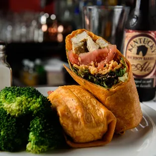 Chicken tender wrap