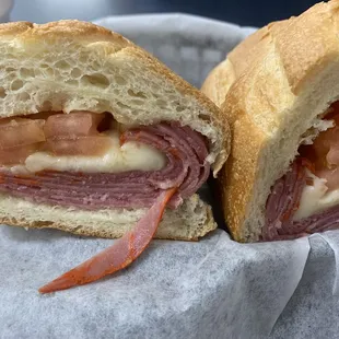 Italian with mozzarella hot and toasty. Yum! 11-17-21