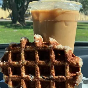 great liege (hand waffles) with Patriot Coffee