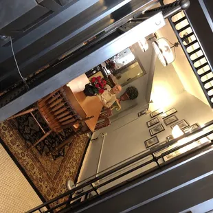 Taking coffee in the bank vault in preparation for the board of directors meeting. :-)