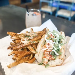 Lobster Roll with Truffle Fries