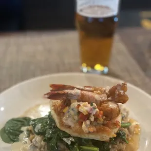 Sea Bass and crab Risotto. Delish! Love the specials here