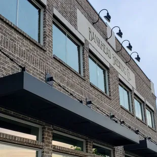 the front of the building