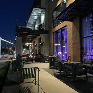 outside