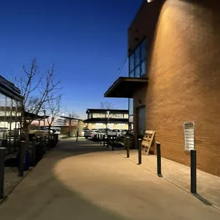 outside