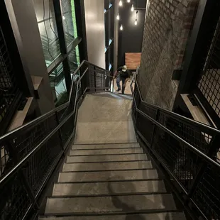  the stairs leading to the brewery