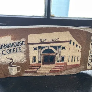 the front of the building