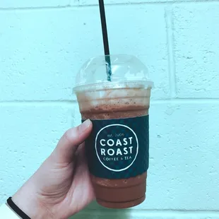 Mocha caramel frappe