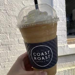 Salted caramel frappe